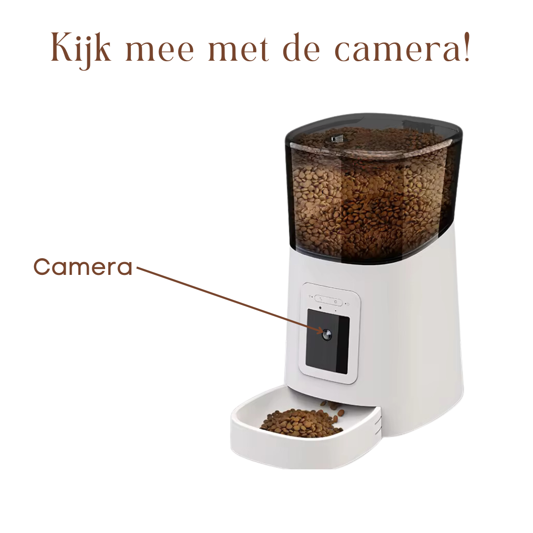 Automatische voerbak met camera - Wit